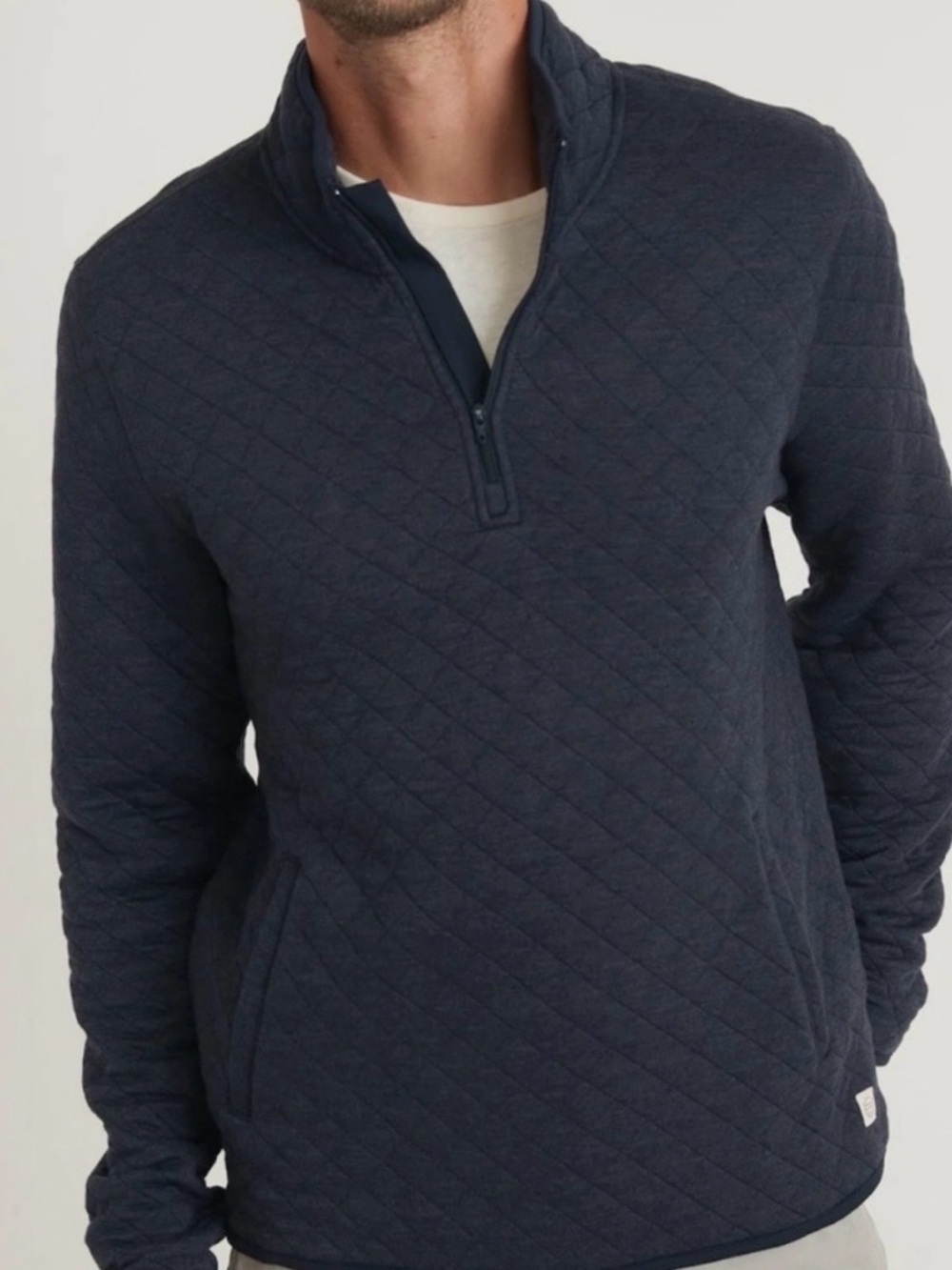 Marine Layer Navy Heather
Mens Corbet Quilted Quarter
Zip